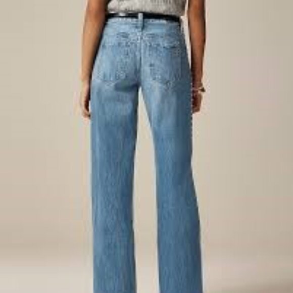 Jcrew Studded lower-rise wide-leg jean in 1984 rigid, NWT, size 29 - Picture 3 of 6